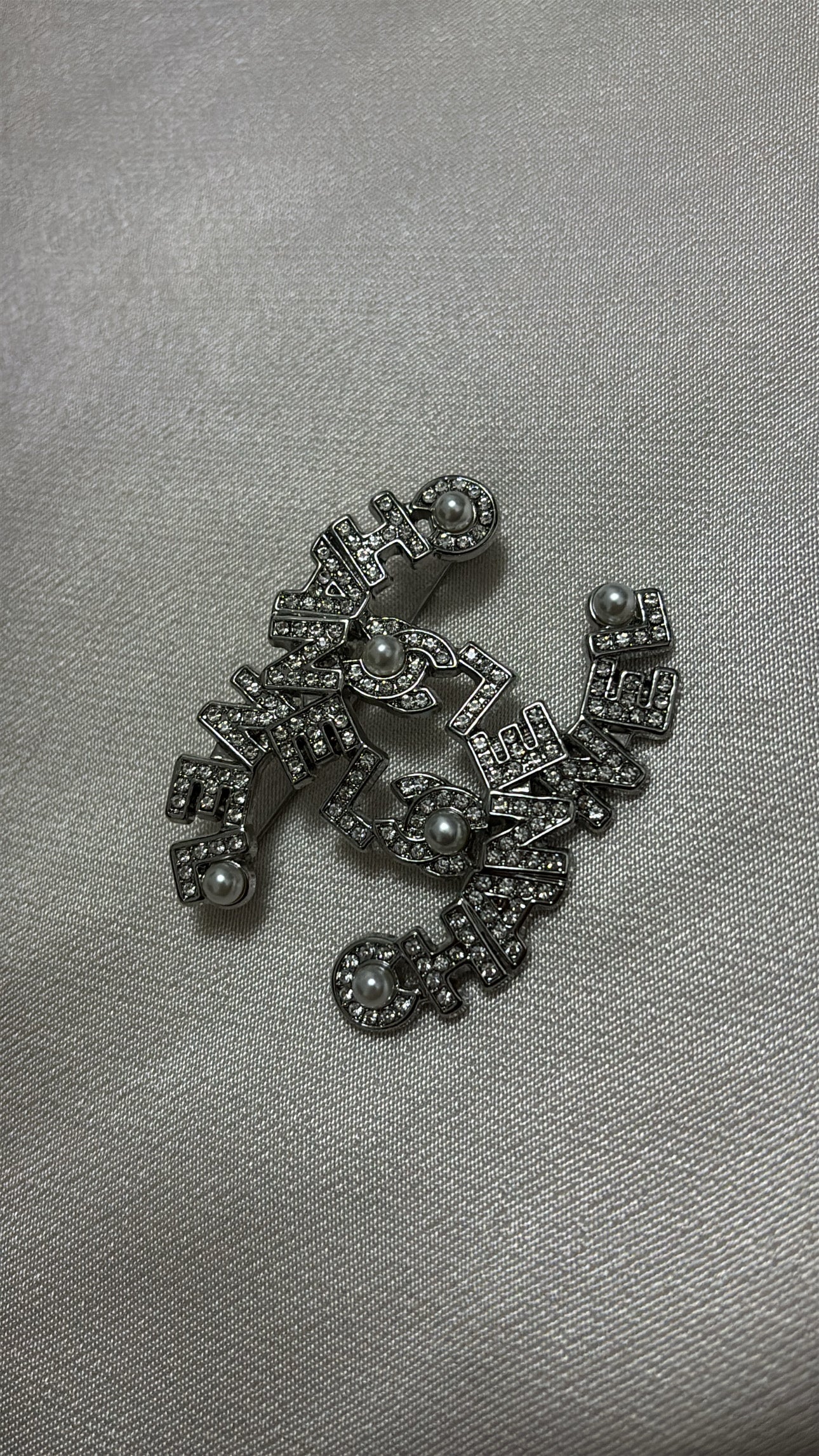 Silver Chanel Broche