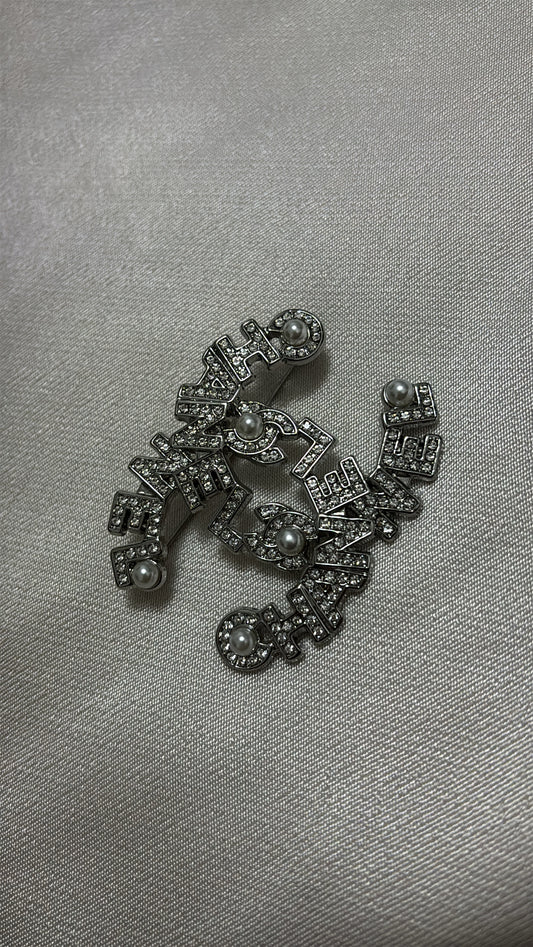 Silver Chanel Broche