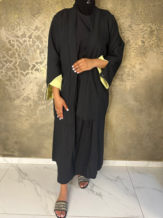 Black x yellow kimono