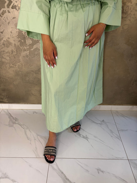 Mint green skirt