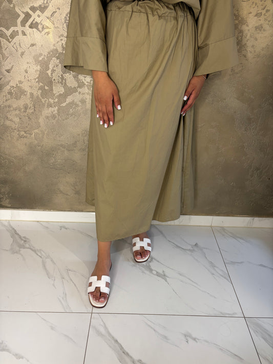 Taupe skirt