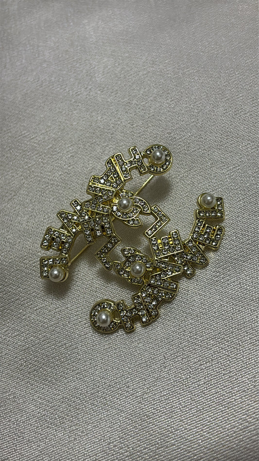 Gold Chanel Broche
